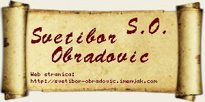 Svetibor Obradović vizit kartica
